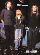 NIRVANA-1994 MAGAZINE MINI-POSTER PINUP CLIPPING-KURT COBAIN/DAVE GROHL-GRUNGE