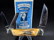 1994 CASE BROS XX SEAHORSE WHITTLER KNIFE STAG 5355 1/150 BLUE GRASS CUTLERY!!!