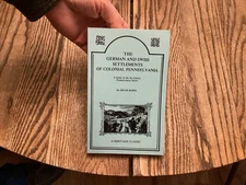 1901 German Swiss Settlements Colonial Pennsylvania Dutch By Kuhns 1989 Rpt VF