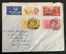 GB 1963 Nature FDC, Airmai to Ashburton NZ, Penicuik, Midlothian CDS pmk (Q35)