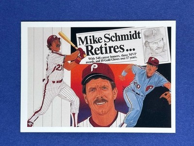 1990 Upper Deck ~ Mike Schmidt Retires ~ 20 ~ Phillies