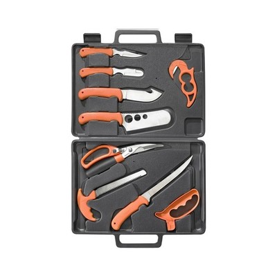 RUKO Game Processing Set w/Hard Nylon Case & Cutting Board (11 Piece) #RUK0131