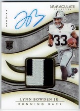 2020 Immaculate Collection Rookie Patch Auto LYNN BOWDEN JR. 132 46/99 RC RPA 2C
