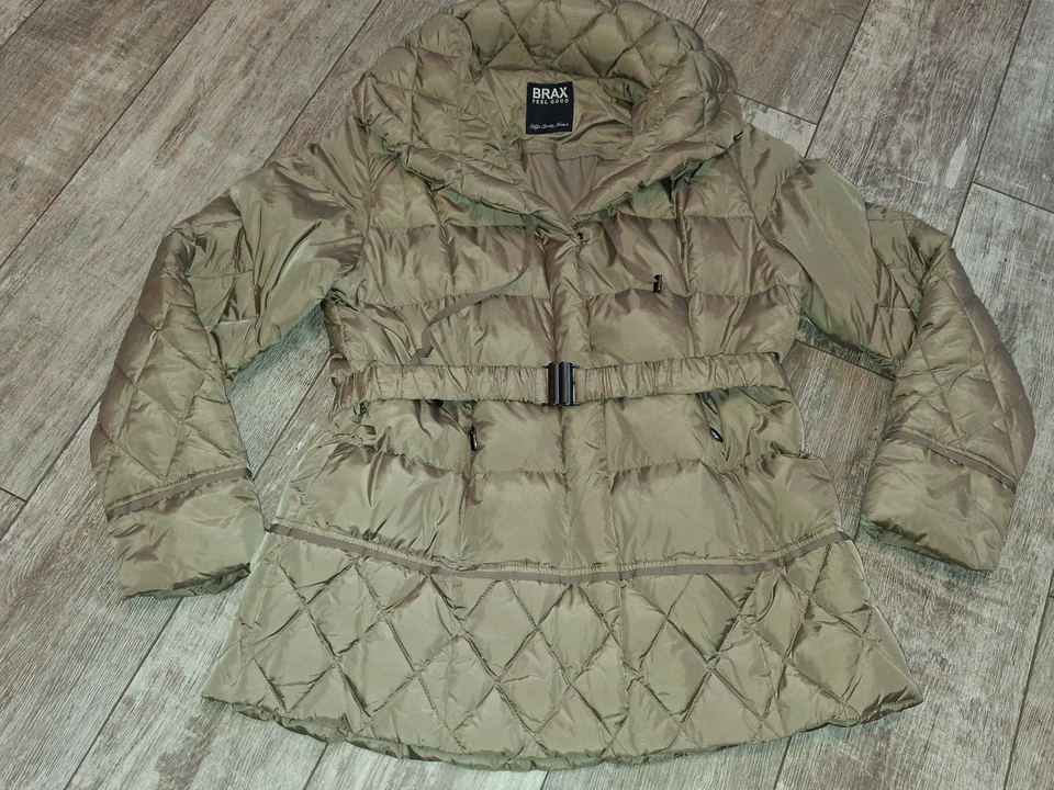 Wunderschöne Daunenjacke Steppjacke von BRAX, Gr. 48, Beige, Daunen - Bild 2 von 4