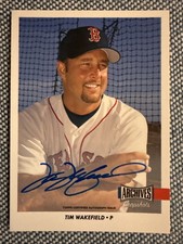 Tim WAKEFIELD🔥2017 Topps Archives Snapshots Autograph AUTO #AS-TW 46/60 Red Sox