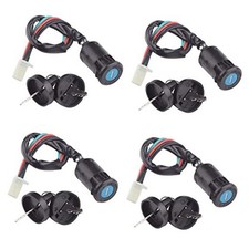 4 Pack Ignition Key Switch with Cap for 50cc 70cc 90cc 110cc 125cc 150cc 4 PACK