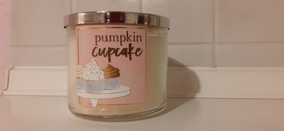 Bath & Body Works 3 Docht Kerze Duftkerze Candle *Pumpkin Cupcake* 411 Gramm