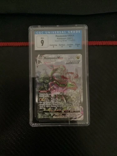 Pokemon - Rayquaza VMAX 218/203 | CGC 9 | Evolving Skies | Secret Rare