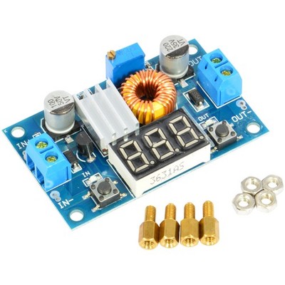 5A DC Step Down Adjustable Voltage Power Converter Buck & Voltmeter XL4015