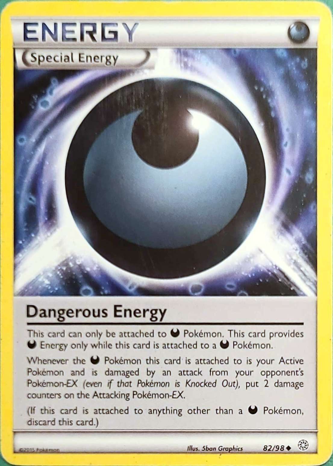 Dangerous Energy 82/98 Uncommon Ancient Origins Pokemon Moderately Played