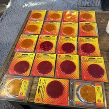 19-nos Peterson Mfg Peterson Manufacturing V475a Amber V475r Red Round Reflector