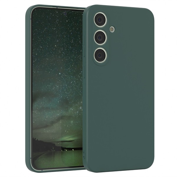 FüR Samsung Galaxy S24 Plus HandyhüLle Silikon Cover Schutz Handy Case NachtgrüN-image