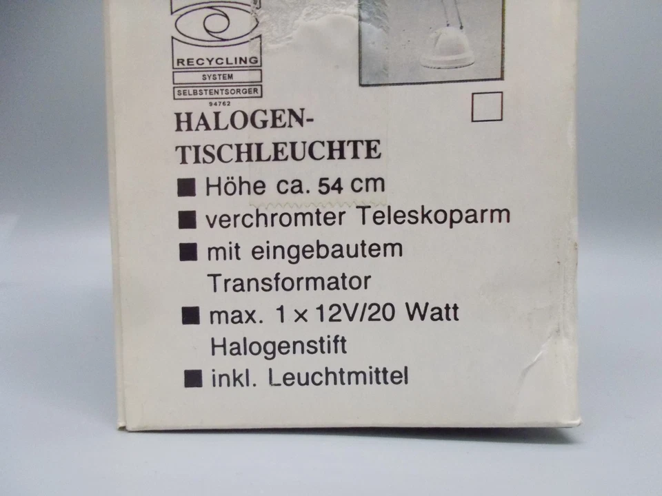 TRIO-Leuchten, Schreibtischlampe, auf- und abklappbar, 20 W, Silber. #K-451-02 - Bild 3 von 3