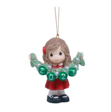 Precious Moments Dated Girl Ornament Deck The Halls New 2025 251002 Christmas