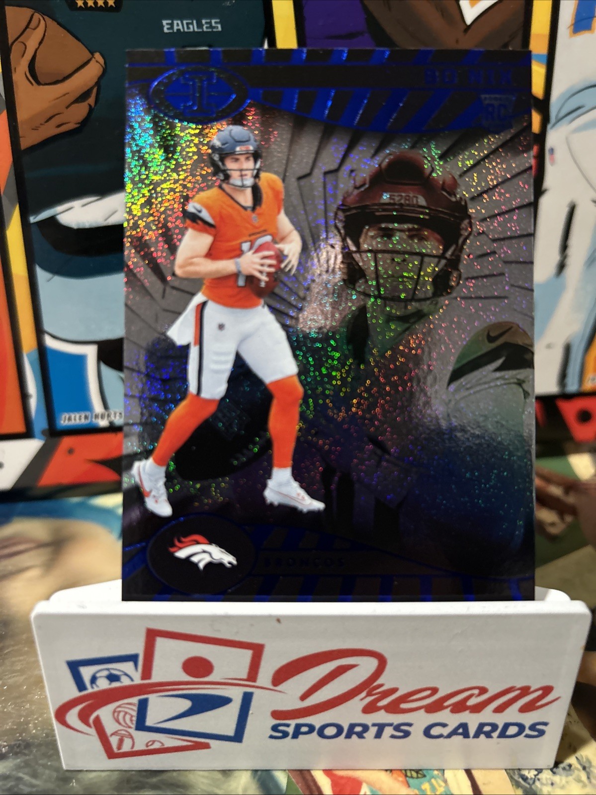 2024 Panini Illusions - Bo Nix #22 Trophy Collection Dots (RC)
