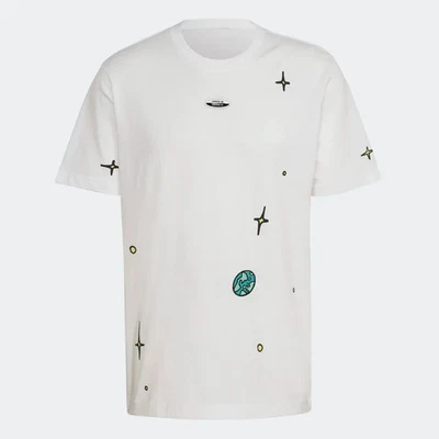 Adidas Originals T-Shirt Graphique R.Y.V. Blanc HC9456 Manches Courtes - Photo 1/4