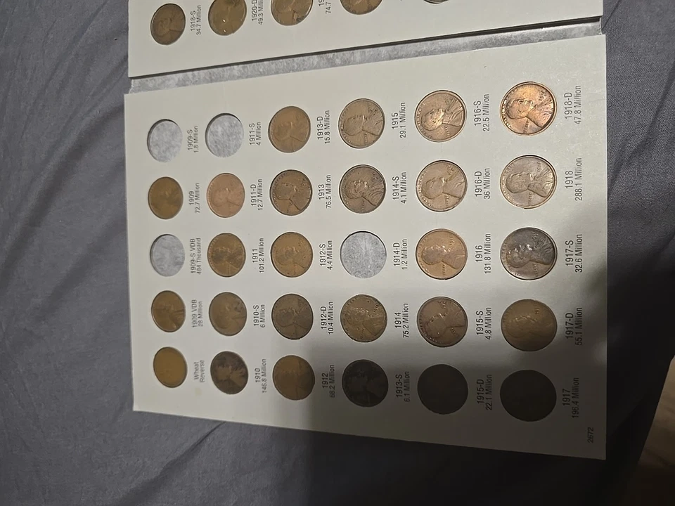 Carpeta de monedas Lincoln Cent 1909-1940 CASI COMPLETA.  Foto 4 de 4