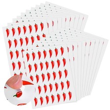 700 Pcs Spicy Stickers, Red Hot Chili Pepper Stickers Waterproof Vinyl Self
