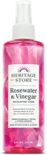 HERITAGE STORE Rosewater & Vinegar - Exfoliating Toner 8 Ounce (Pack of 1) 
