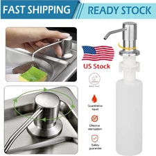 Soap Dispenser for Kitchen Sink Brushed Nickel Built in Sink Soap Dispenser