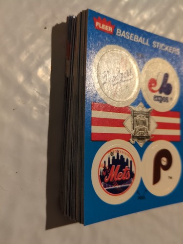 Vtg. 28 BASEBALL STICKERS TEAM CARDS 1989 FLEER MINT CONDITION - Bild 5 von 5