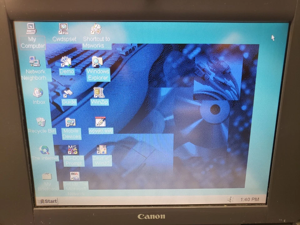 Vintage Rare Canon Innova Book 1000 CN500 486SX-33 Laptop Computer *AS-IS Read - Image 2 of 4