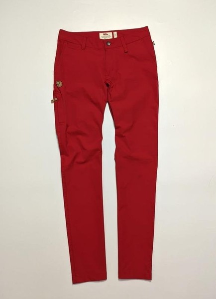 Women Fjällräven Trousers Red 36 / S / 44
