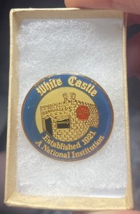 White Castle Established 1921 A National Institution Coca Cola Hat Jacket Pin