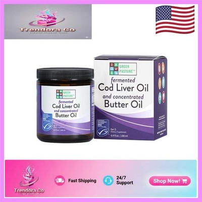 Unflavored Gel Supplement of Omega-3 Rich Cod Liver & High Vitamin Butter Oil