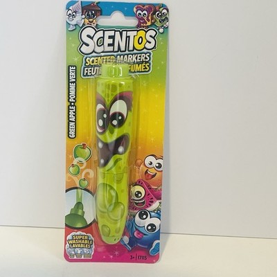 Scentos Green Apple Scented Marker Super Washable 2023 Sealed In Package