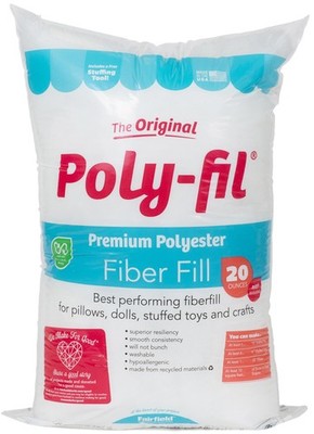 Fairfield Poly-Fil Premium Polyester Fiberfill - 20oz - PF20B