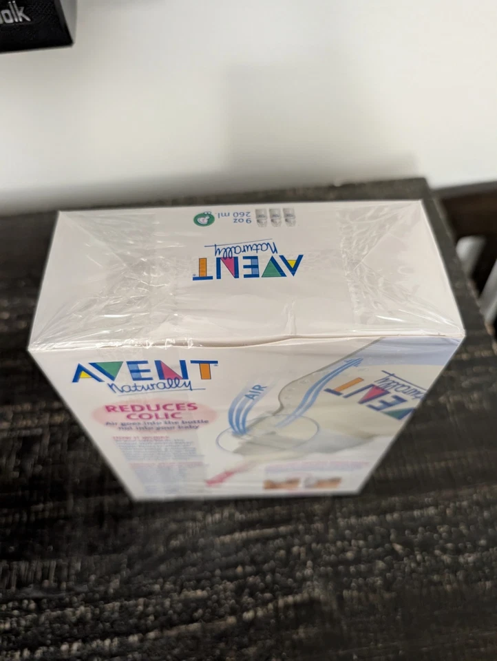 AVENT 3 biberones - biberón bebé 9 oz de colección nos Slow Flo - Hecho en Inglaterra Foto 4 de 4