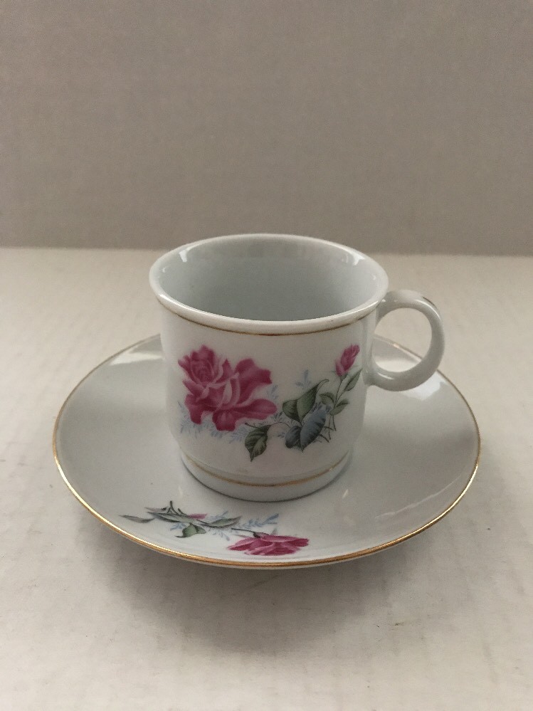 Vintage Mid Century Made in Liling China Demitasse Teacup and