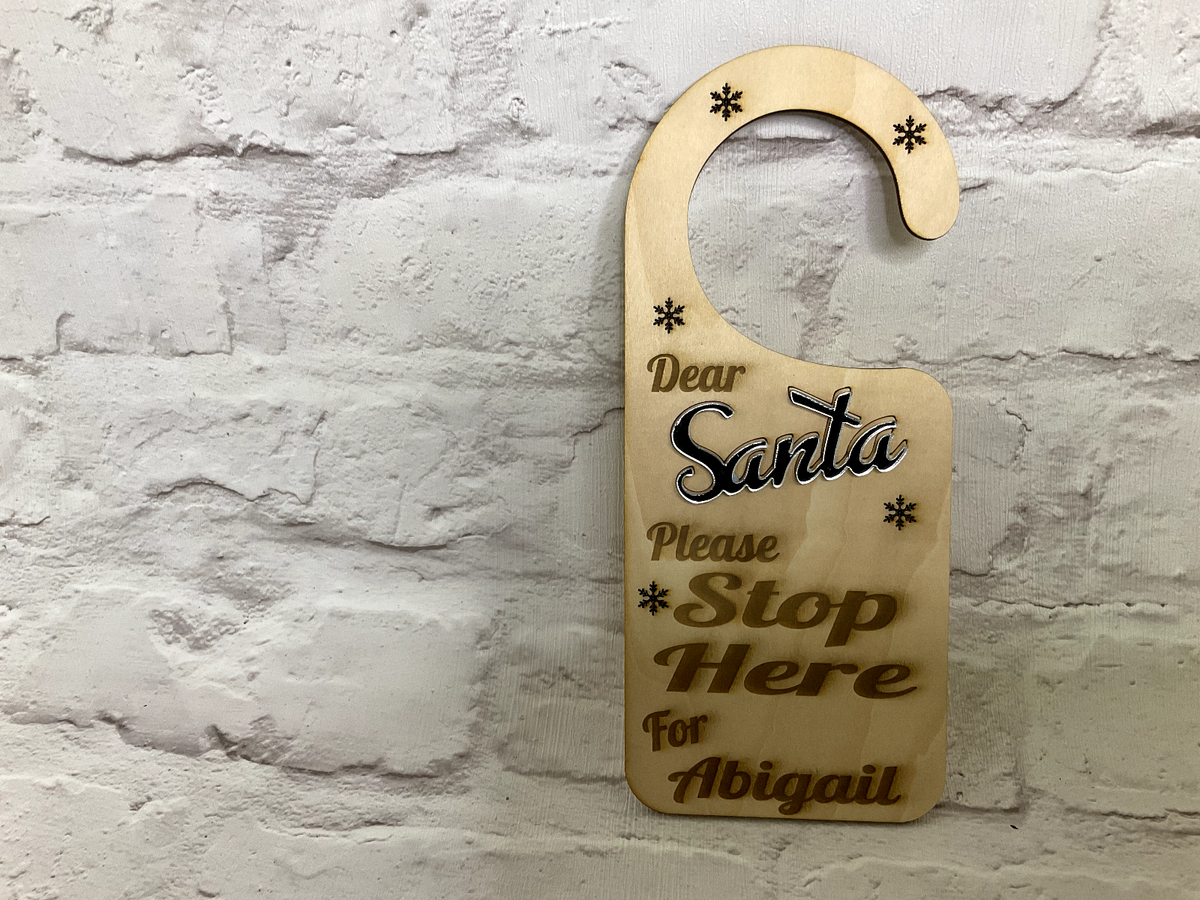 Personalised door Gold, Silver or Rose gold UK