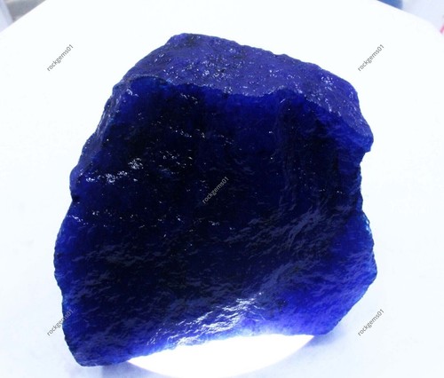 PIETRA PREZIOSA SCIOLTA dimensioni enormi zaffiro blu grezzo 1990 ct naturale non tagliata CERTIFICATA - Foto 7 di 7