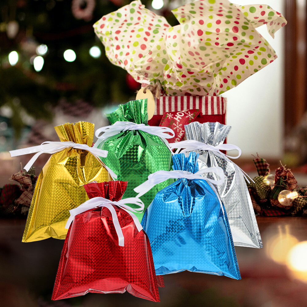 5 Pcs Gift Packing Bags Wrapping Party Christmas Recyclable eBay