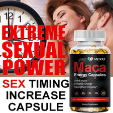 Male Enhancing 120 Capsules Maca Root 10000mg, Ashwagandha,Panax Ginseng Extract