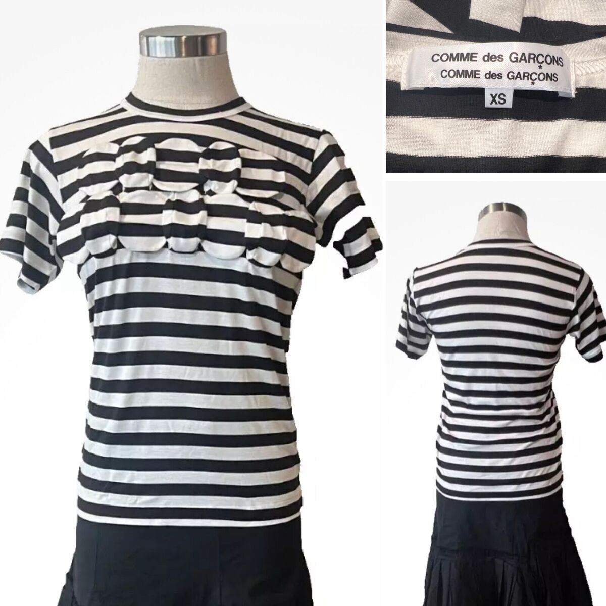 COMME des GARCONS Japan NWOT Black Jersey, Ruffle Tiered COMME des GARCONS Japan NWOT Black Jersey, Ruffle Tiered