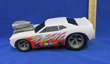 Musical Hot Rod Car Battery Operated Plastic Lights Up Engine Rev  4 Beats