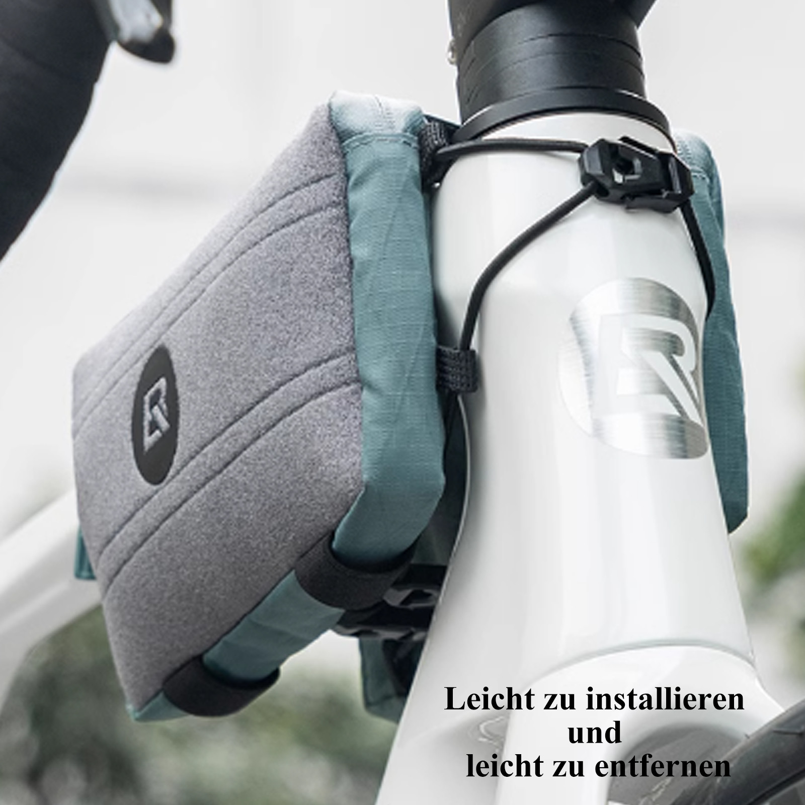 Borsa bicicletta Rockbros borsa tubo superiore 1L borsa telaio bici da corsa MTB borsa DHL foto 2