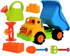 Strandspielzeug LKW Set  Gießkanne Förmchen Schaufel Laster Kipper Sandspielzeug
