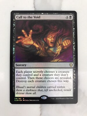 Call to the Void Foil MTG Magic the Gathering Card NM Mint Baldur's Gate CLB