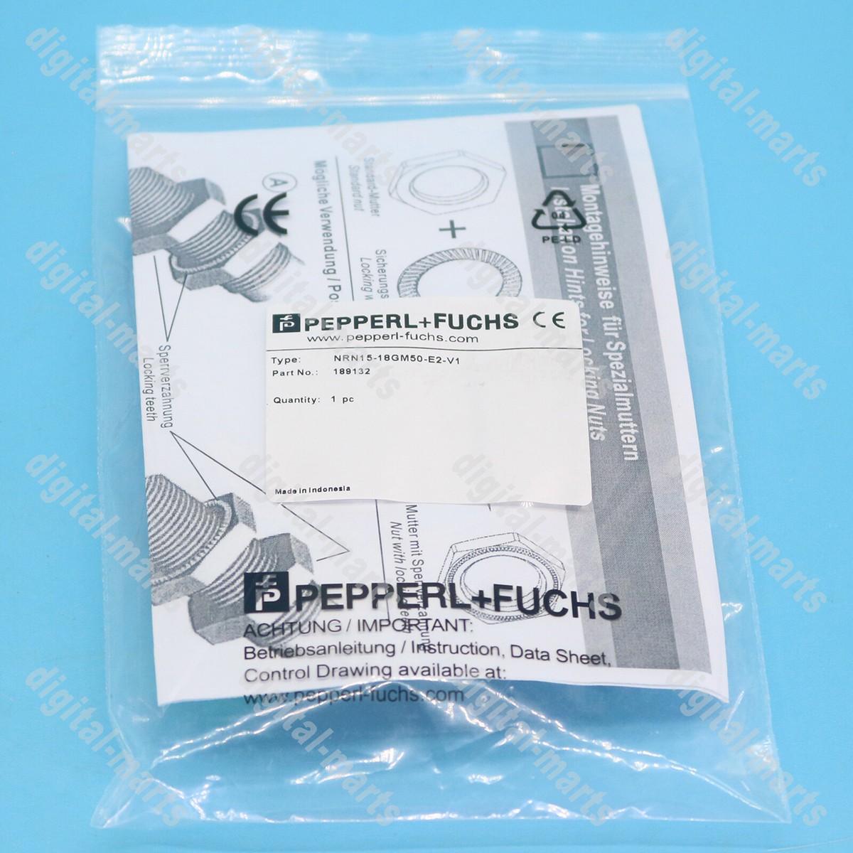M18 Thread Inductive Proximity Switch New Pepperl+Fuchs NRN15-18GM50-E2 ...