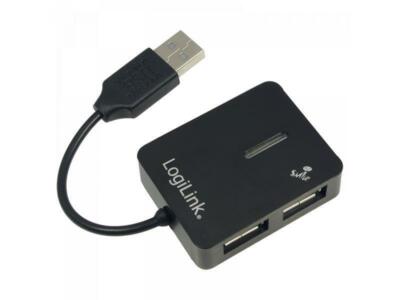 4 x USB Port Hub Logilink plug & play USB 2.0 und 1.1 mit LED