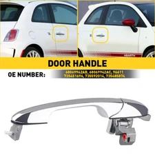 US Door Handle Front Passenger Right Side Chrome RH Hand For Fiat 500 68069942AC