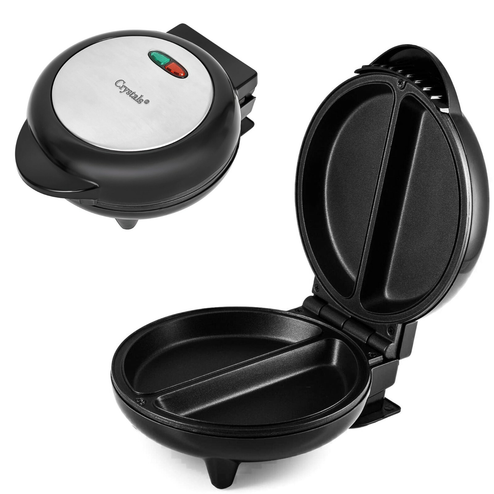 750W Home Kitchen Electric Non Stick Omelette Maker Egg Cooker Black