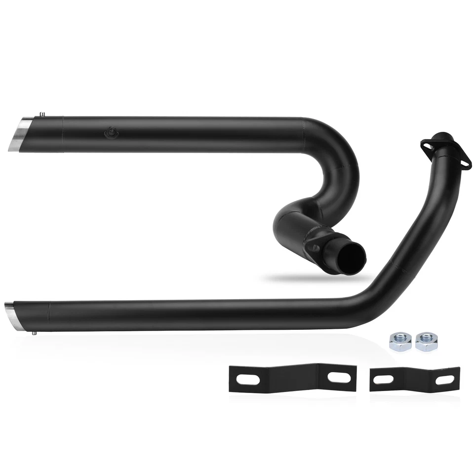 Shortshots Staggered Exhaust Pipes System Muffler For Honda Shadow VLX600 VT600C - Imagem 3 de 4