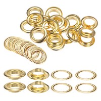 20Er Set ÖSen Mit Unterlegscheiben 20Mm Metall-ÖSen-Kit FüR Diy, Gold