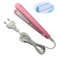 PIASTRA ELETTRICA CON FILO MINI PER CAPELLI PORTATILE DA VIAGGIO EFFETTO FRISE'