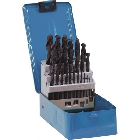 Foret métaux HSS Stilker 15278 en coffret métal de 25 pièces pour perçage précis